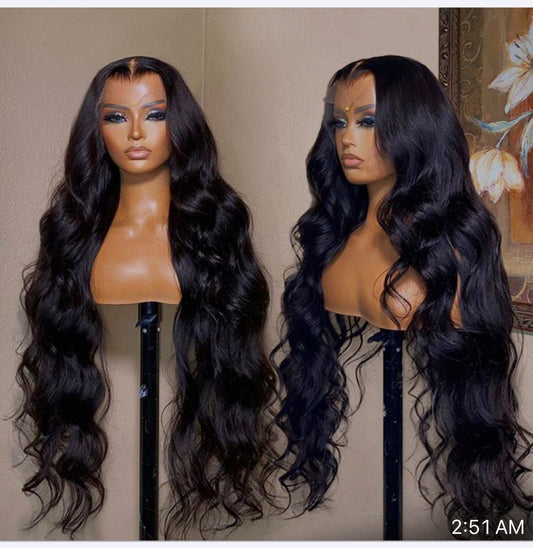 13x4 Straight Chinese Raw Lace Frontal Wigs